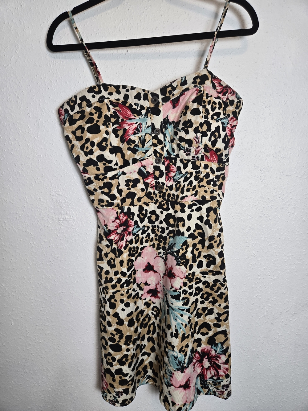 Leopard Floral Cute Summer Dress Mob Wife